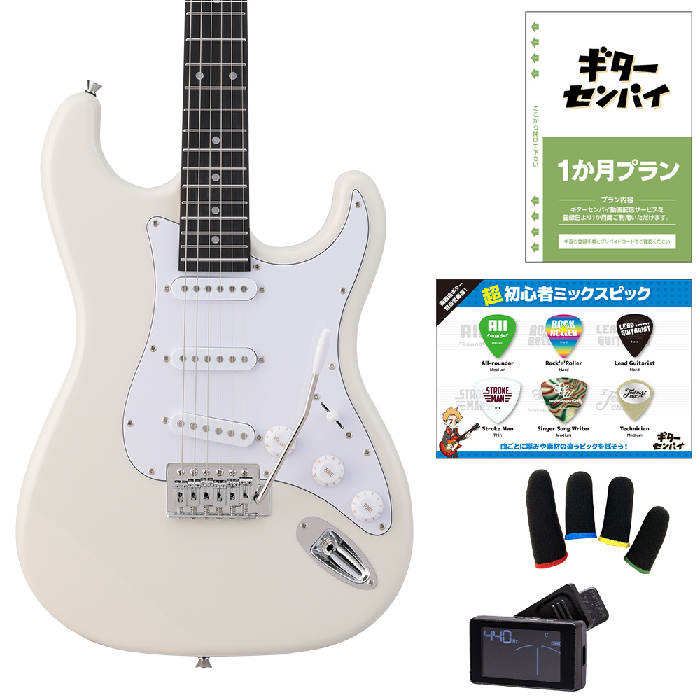 BUSKER'S BST-Standard 超初心者セット GWT グレーホワイト エレキ