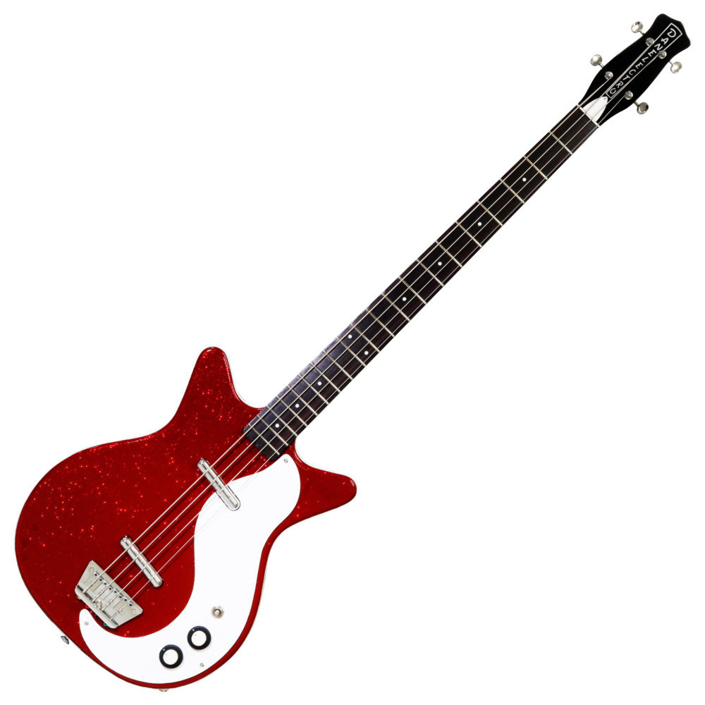 Danelectro ダンエレクトロ 59DC LONGSCALE BASS METALFLAKE RED