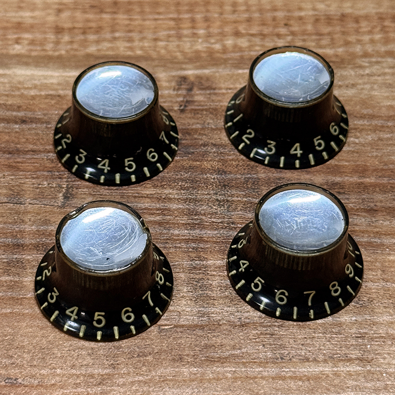 Gibson Early 1960's Black Refrector Knob Set（ビンテージ）【楽器