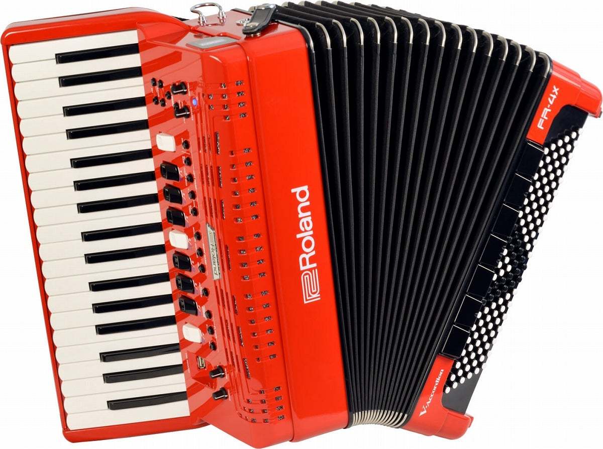 Roland V-Accordion FR-4X RD【純正ケース BAG-FR-3 セット！】レッド