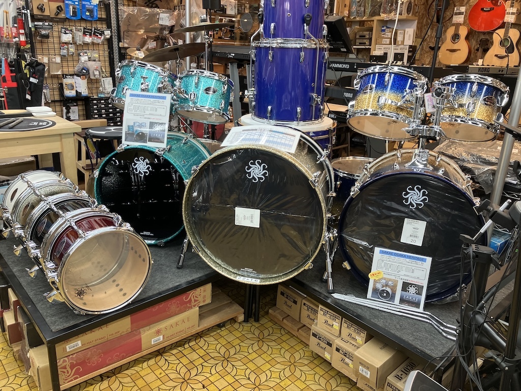 SAKAE OSAKA HERITAGE EVOLVE 20インチバスドラ4点セット（新品/送料