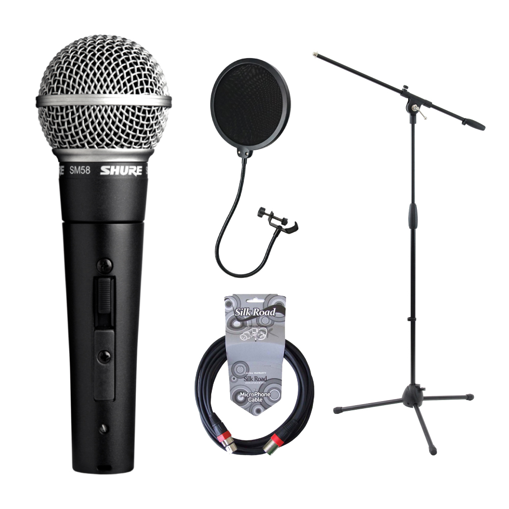 Shure SM58SE ダイナミックマイク ブームマイクスタンド マイク