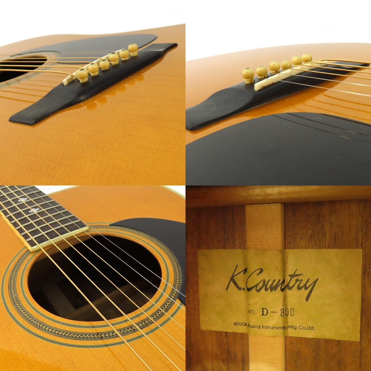 K.Country D-300 アコースティックギター エレアコ仕様 K.Country D
