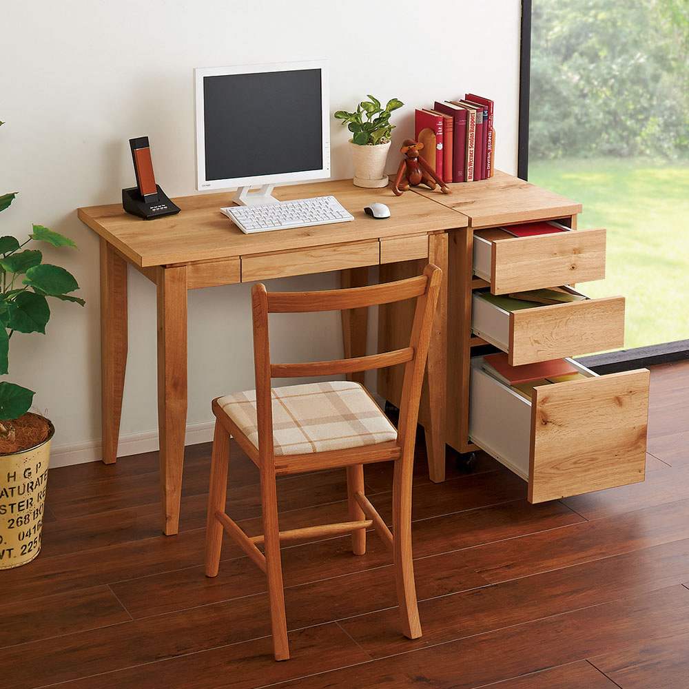 北欧カントリー風 ウッドデスクシリーズ デスク 幅90奥行50cm 通販