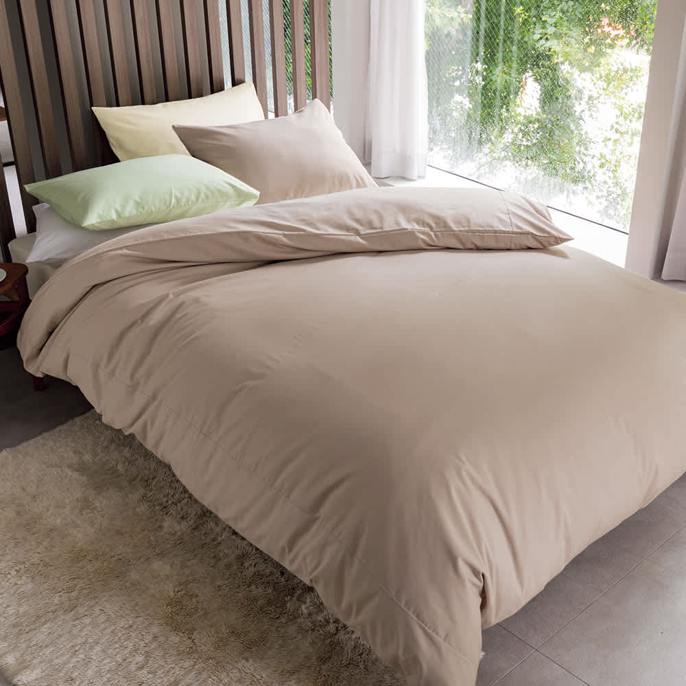 洗濯してもアイロンいらず！綿100％ スーパーソフト加工 掛け布団