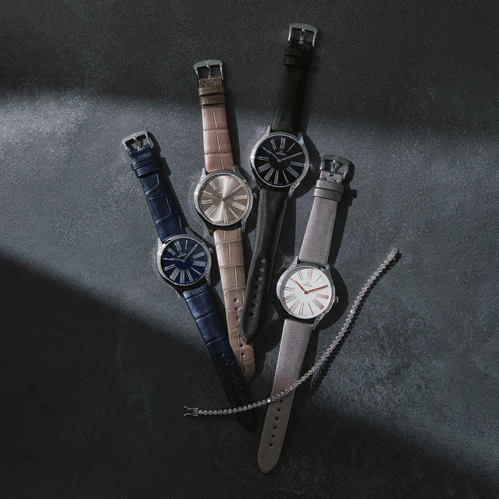 OMEGA/オメガ デ・ヴィル トレゾア （サテンベルト・グレー） 通販