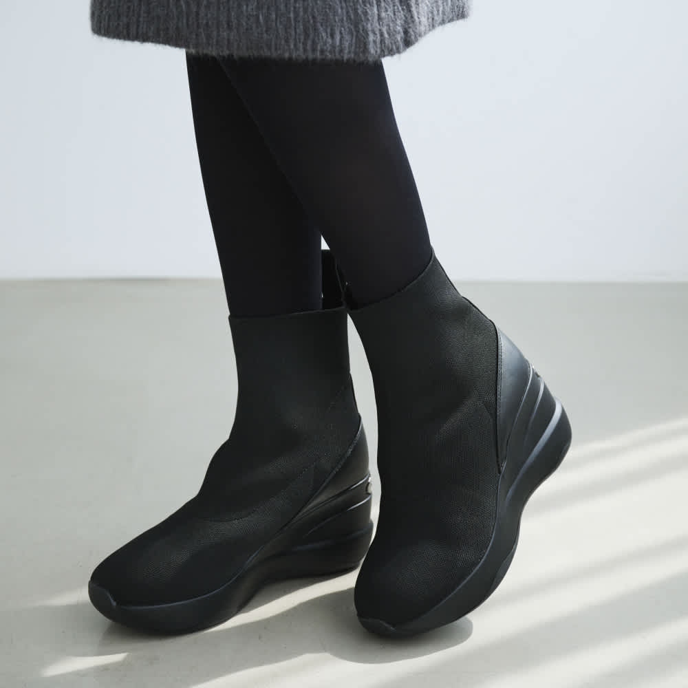 orMORe ＋ロングレッグニットブーツ 通販 - ディノス