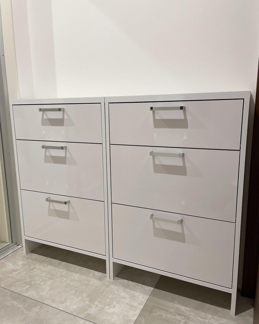 ディノス 薄型フラップ収納チェスト 幅44cm・奥行19cm ディノス 薄型