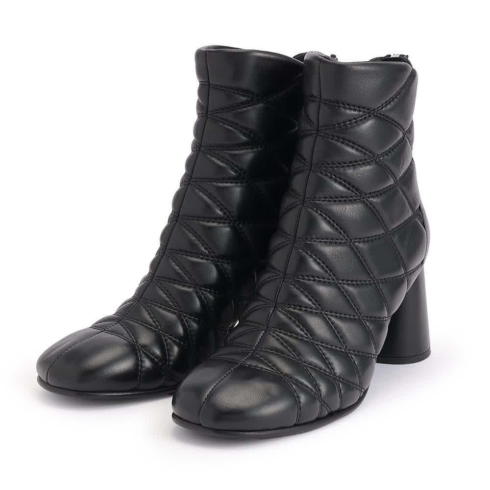 NAPOLEONI/ナポレオーニ キルティングレザーブーツ（イタリア製） 通販