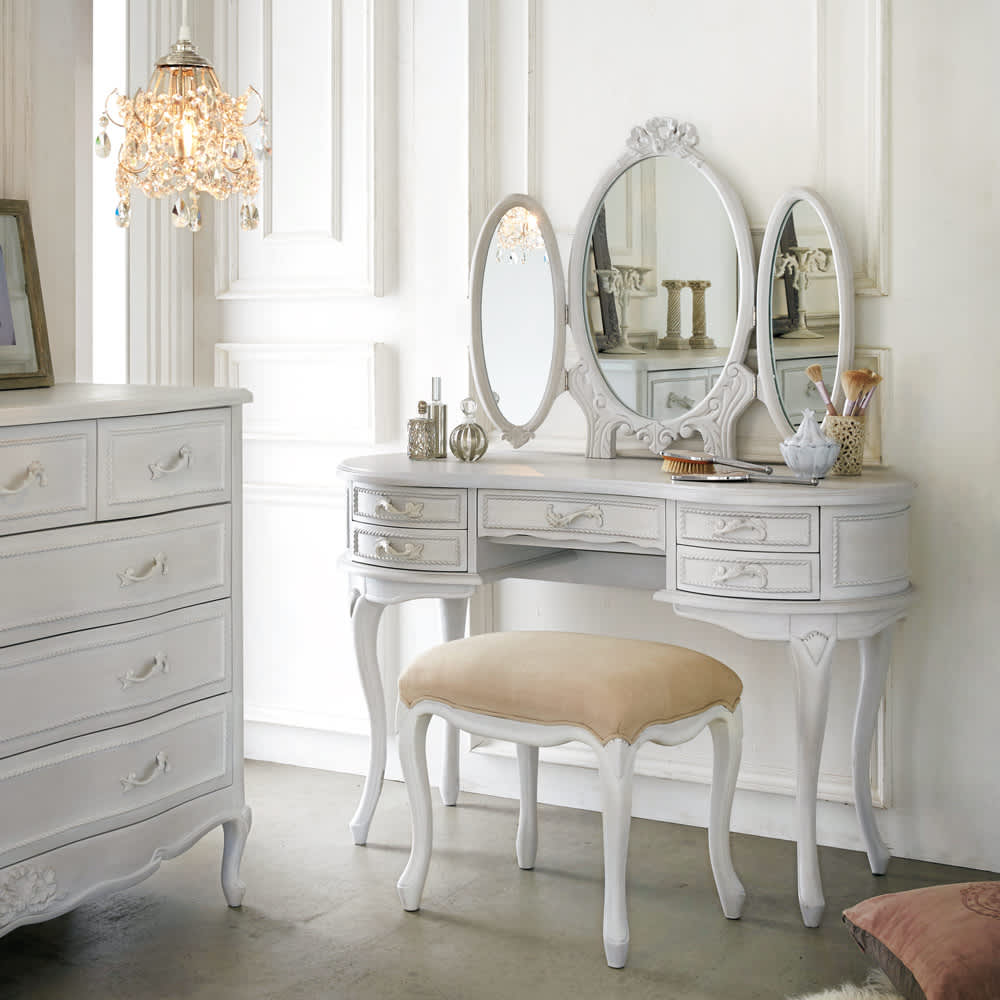 シャビーシック ホワイト フレンチ収納家具シリーズ ドレッサー 通販