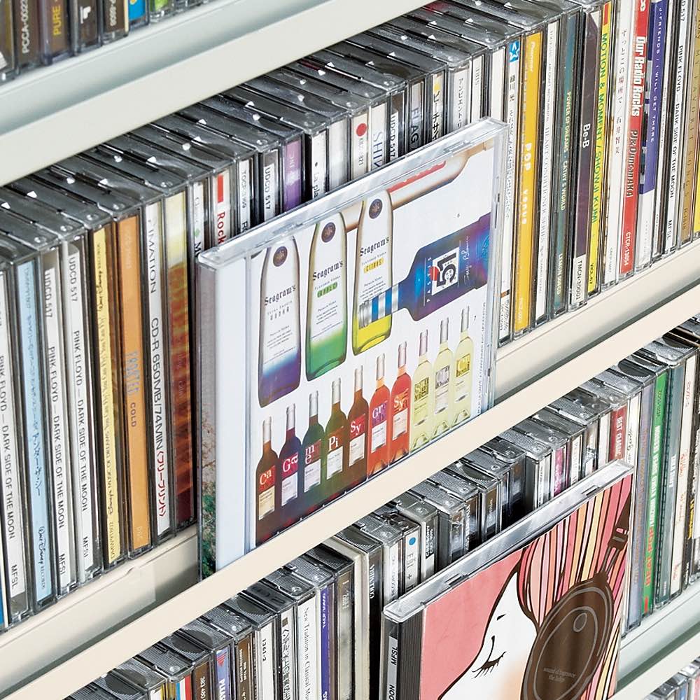 たっぷり収納！スチールラック 突っ張り式 CD用 幅121.5cm 通販 - ディノス