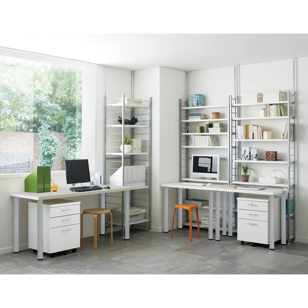 突っ張り式高さ調節シリーズ 伸長デスクラック 幅90cm 通販 - ディノス