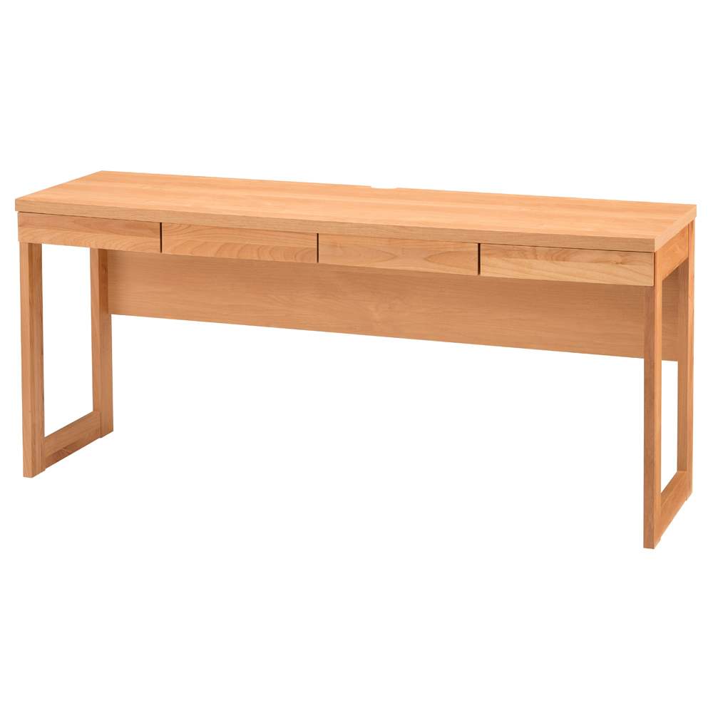 アルダー天然木 アールデザインデスクシリーズ デスク・幅180.5cm 通販