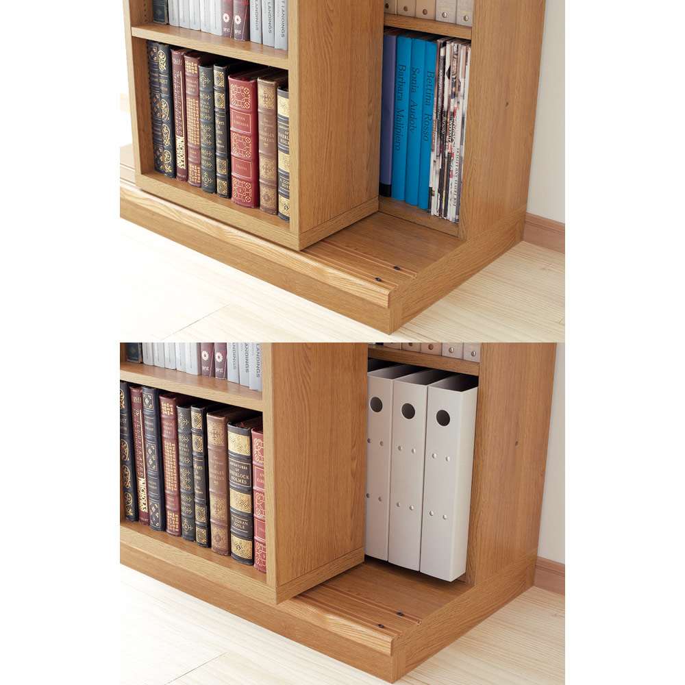 本格仕様 快適スライド本棚 4列 幅168高さ90cm 通販 - ディノス