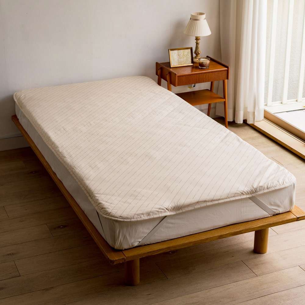 綿100％生地のダニゼロック布団 敷きパッド 通販 - ディノス