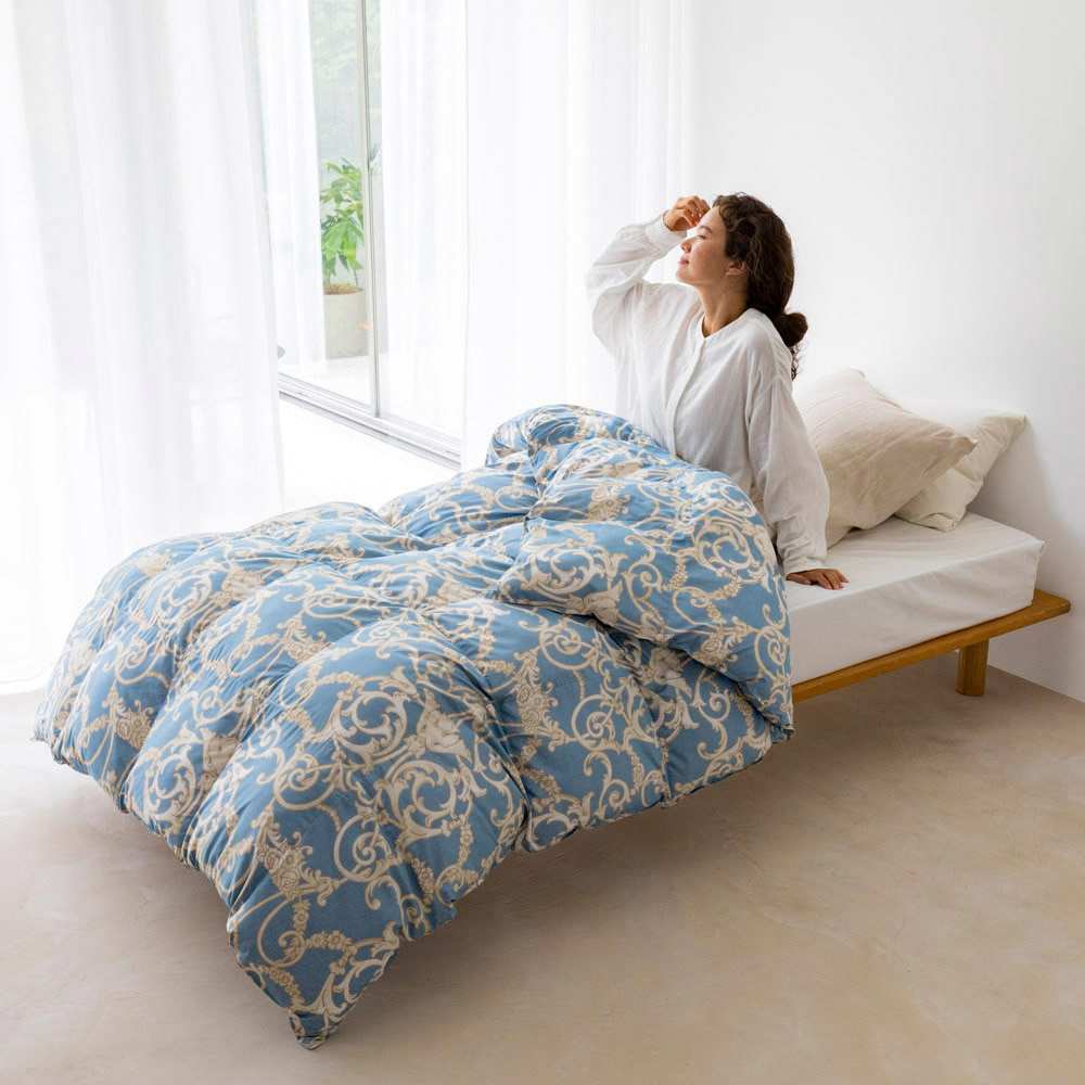 暖かさも掛け心地もまるで羽毛！フロートダウン掛け布団 柄タイプ 通販