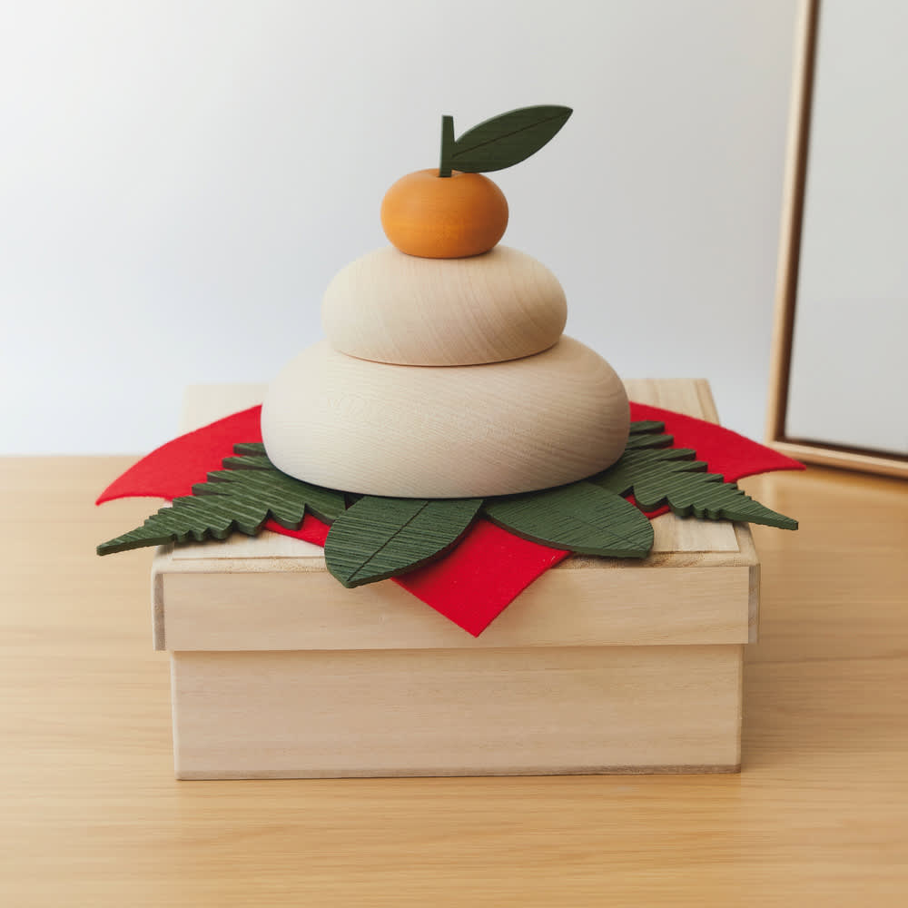 メープルの木でできたかがみもち（日本製 ） 通販 - ディノス