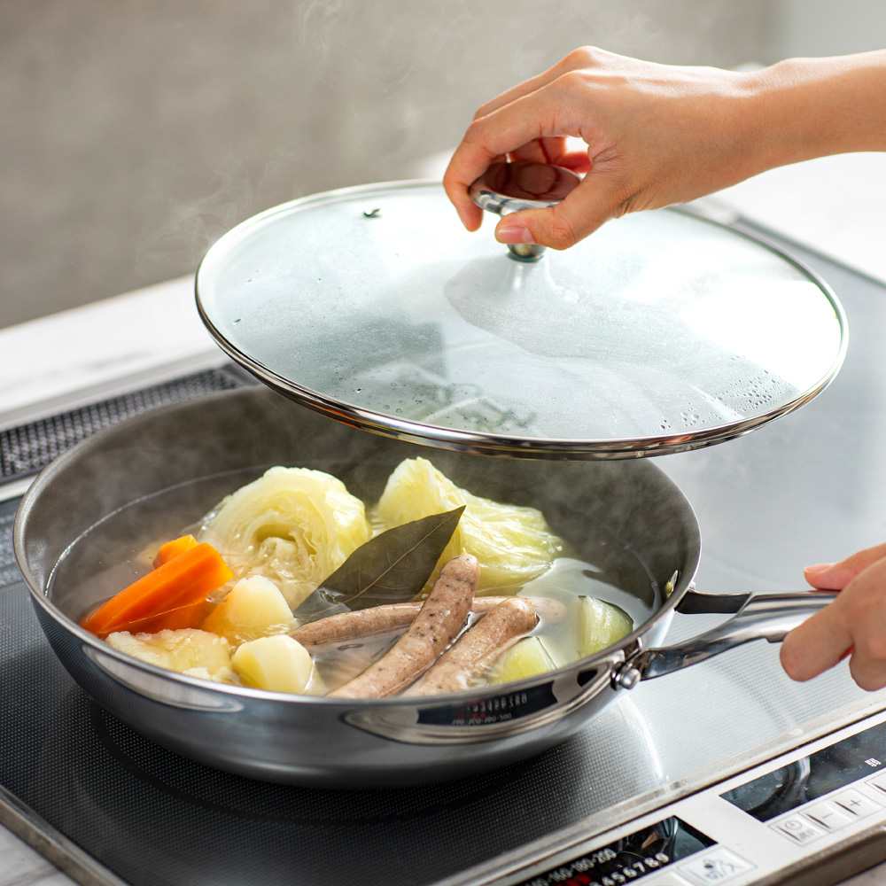 コレール フライパン26cm深型（ガラス蓋付き） 通販 - ディノス