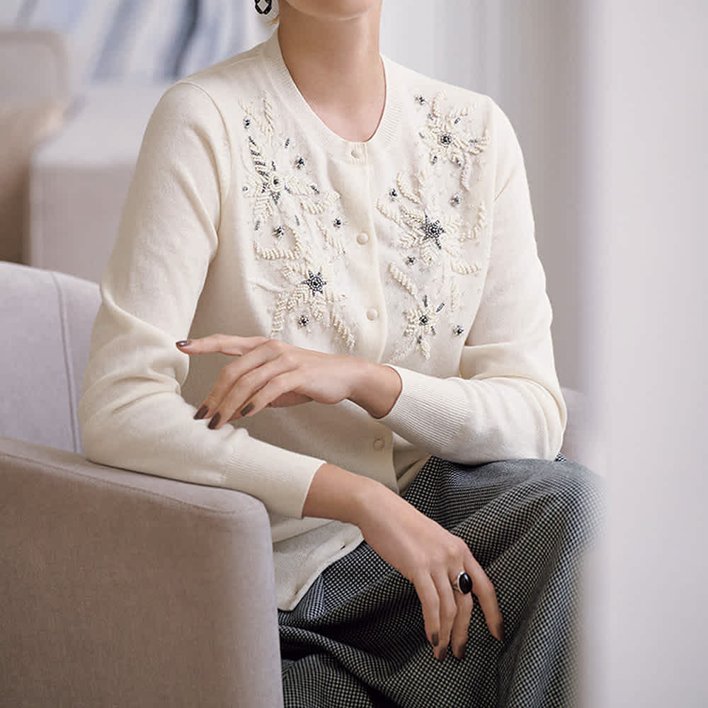 ビーズ刺しゅう カーディガン 通販 - ディノス