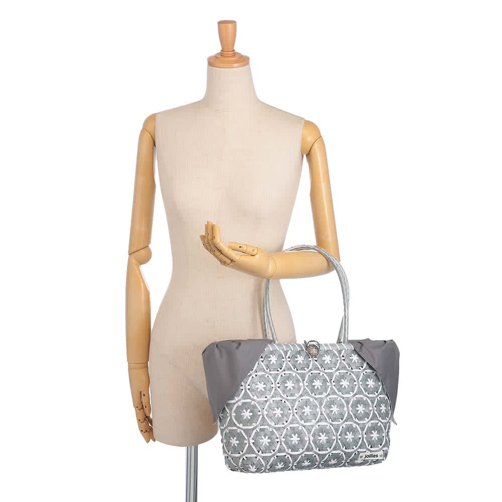 jollies/ジョリーズ 柄編み トートバッグ（インナーバッグ付き） 通販