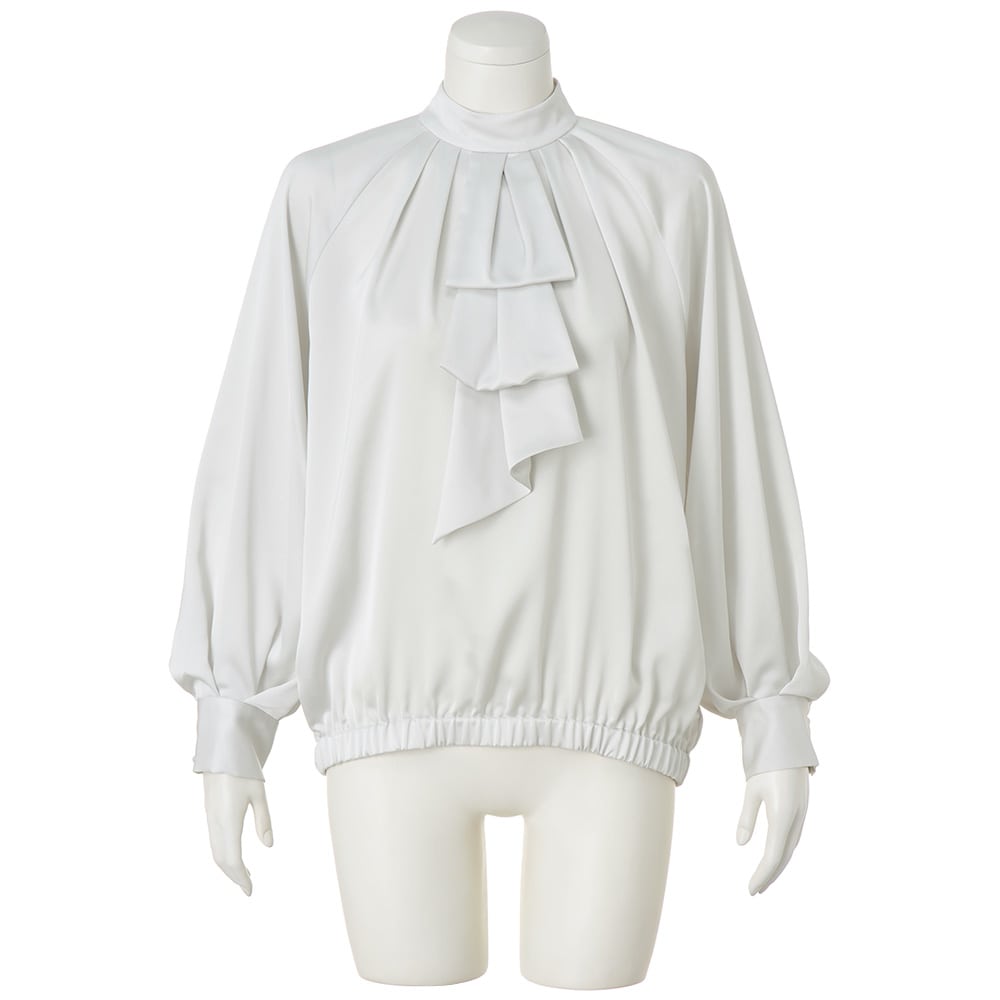 バックジョーゼットサテン フリルブラウス 通販 - ディノス