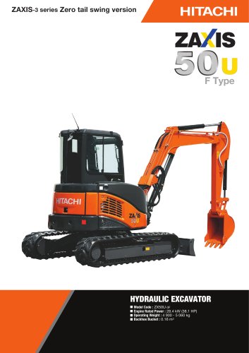 ZX50U-3F - HITACHI Construction Machinery - PDF Catalogs