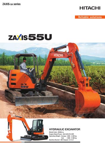 ZX55U-5A - HITACHI Construction Machinery - PDF Catalogs