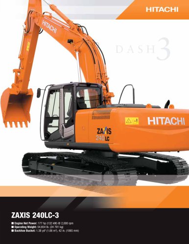ZX240LC-3 - Deere-Hitachi Construction Machinery - PDF Catalogs