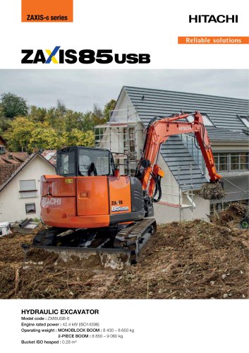 ZX85USB-6 - Hitachi Construction Machinery Europe - PDF Catalogs