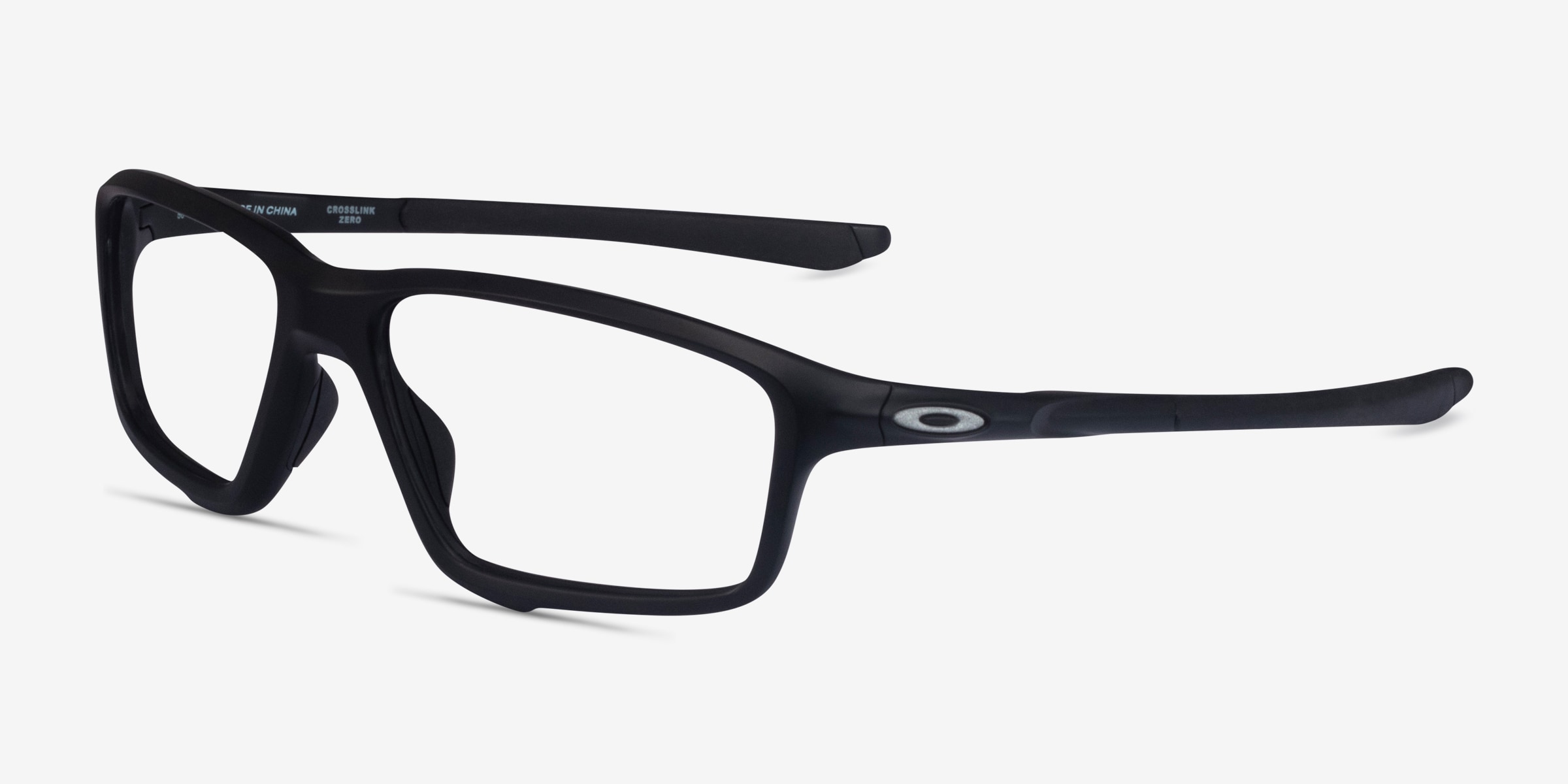 Oakley Crosslink Zero - Rectangle Satin Black Frame Glasses For