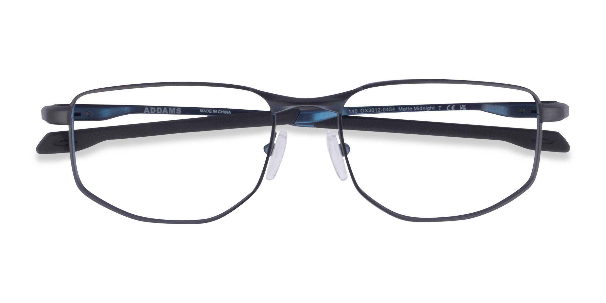 Oakley Addams - Rectangle Matte Dark Blue Frame Eyeglasses