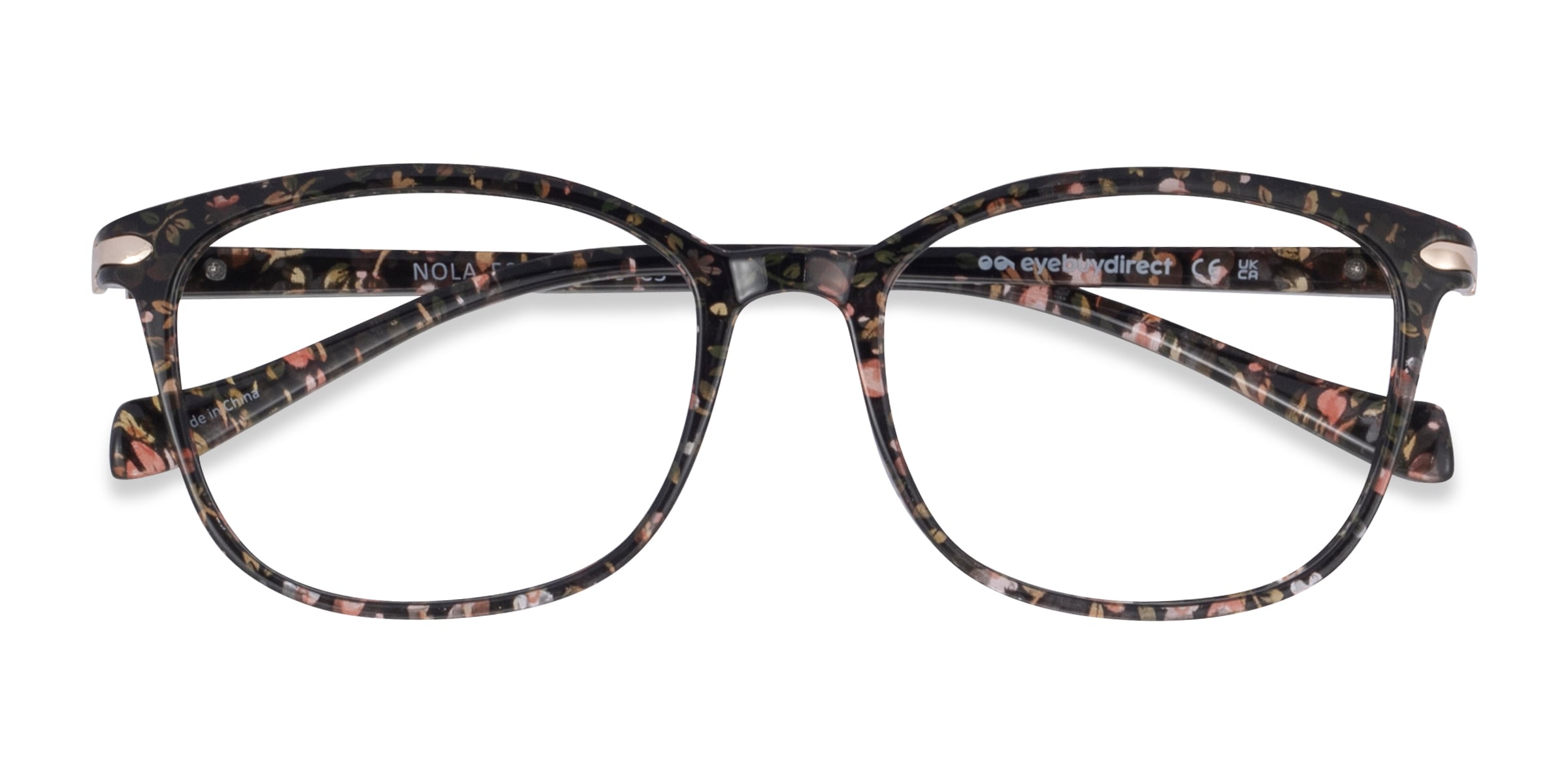 Nola Rectangle Brown Full Rim Eyeglasses | Eyebuydirect Canada