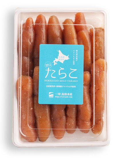 北海道噴火湾産たらこ・小340g・発色剤と保存料は使用していません