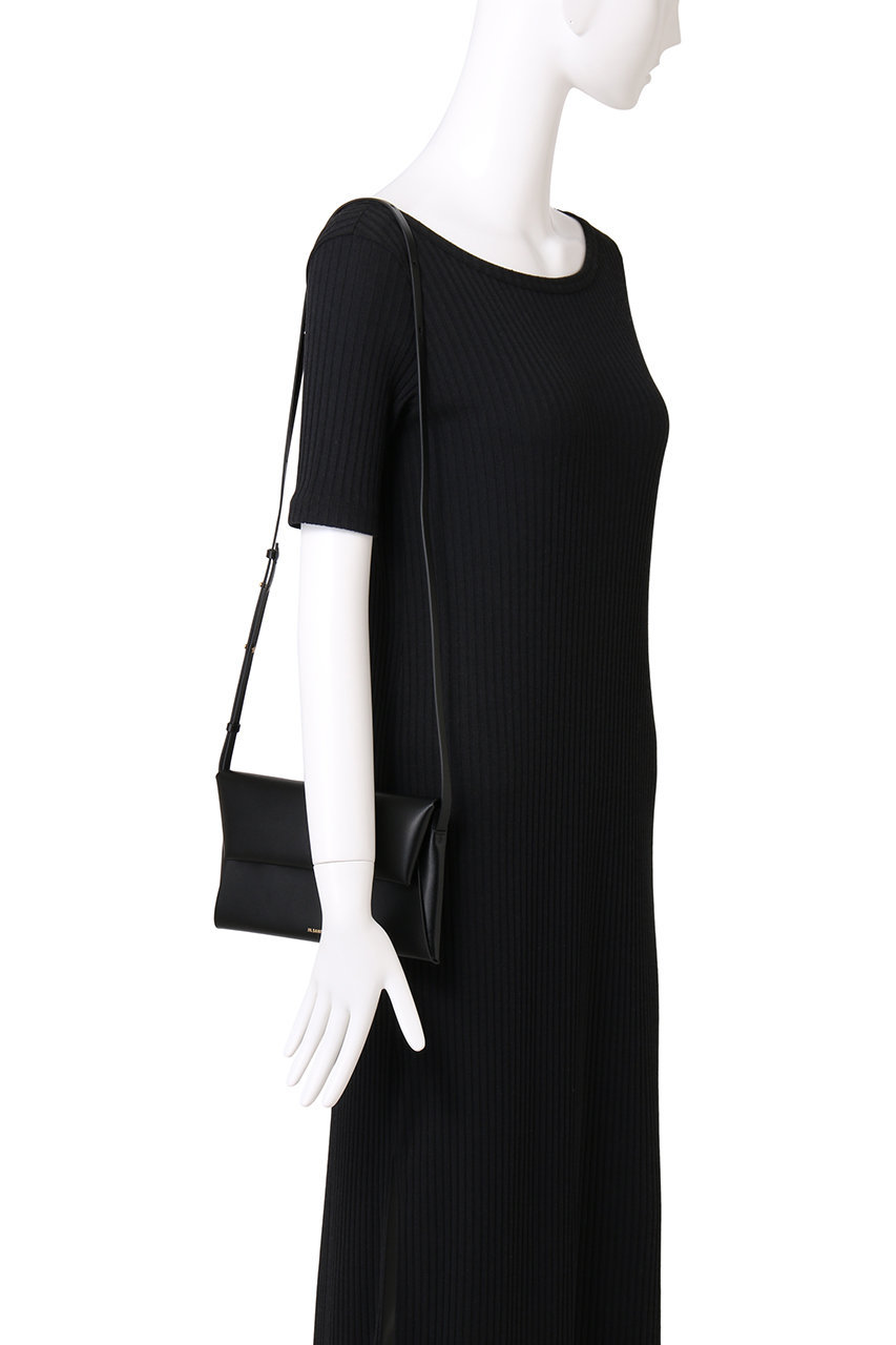 JIL SANDER(ジル サンダー)｜FOLDED クロスボディバッグ SM/ブラック