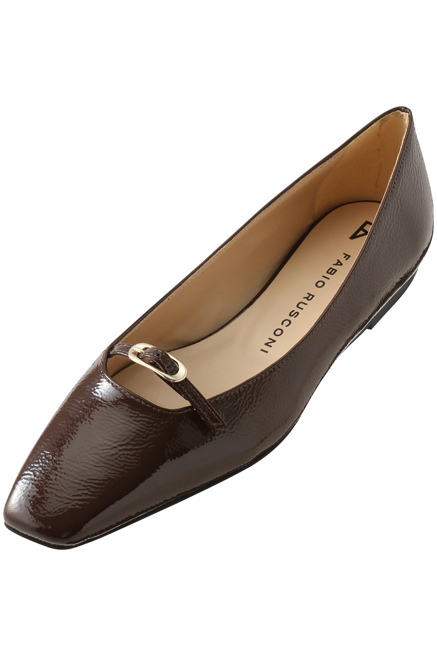 FABIO RUSCONI(ファビオ ルスコーニ)｜ベルト付きパテントフラット