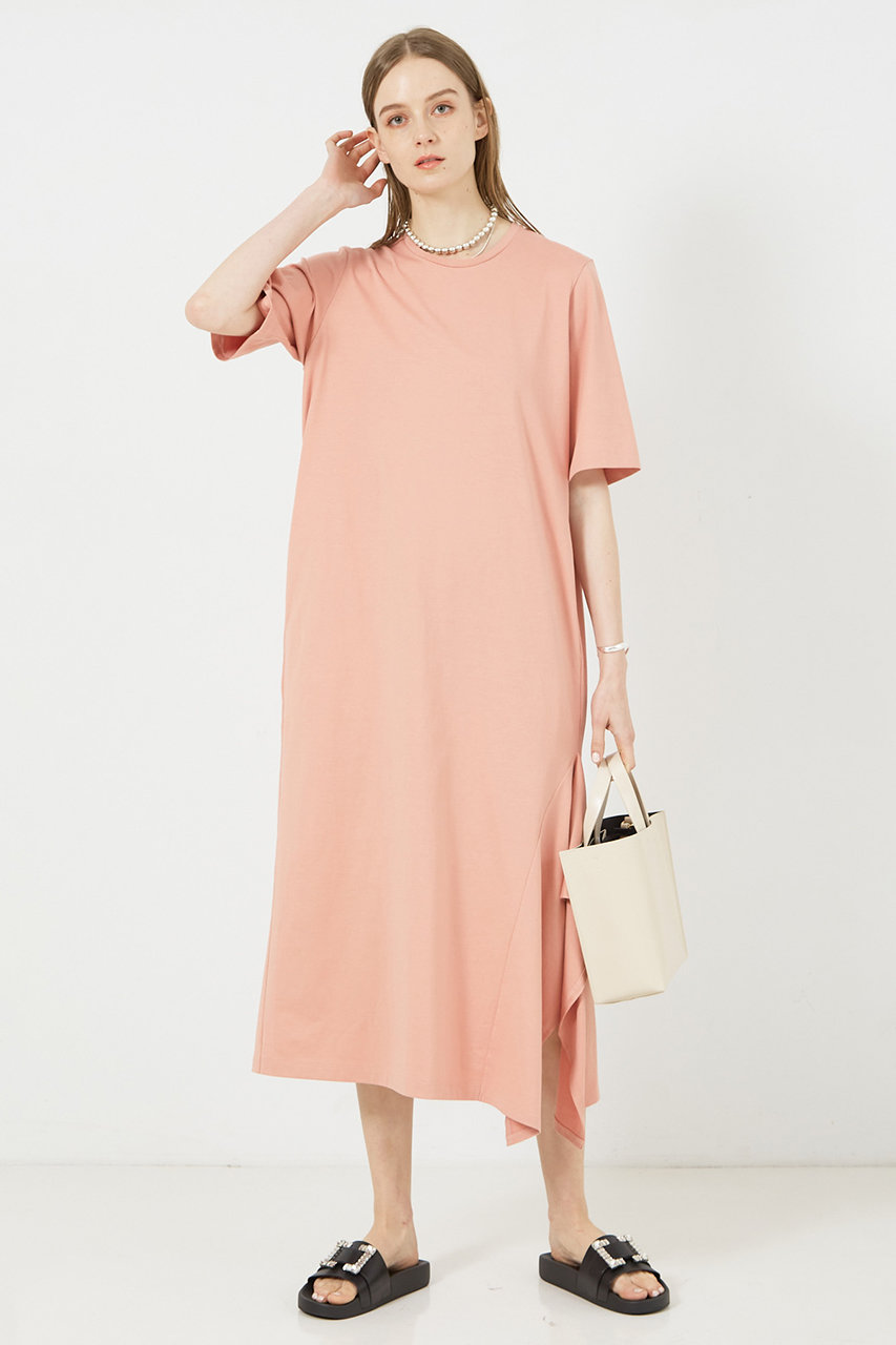 DESIGNWORKS(デザインワークス)｜サイドスリット半袖ワンピース