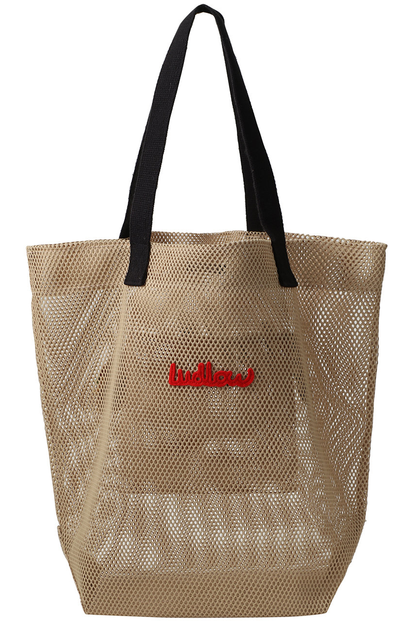 LUDLOW(ラドロー)｜【ELLE SHOP限定】メッシュトートバッグ/ベージュ