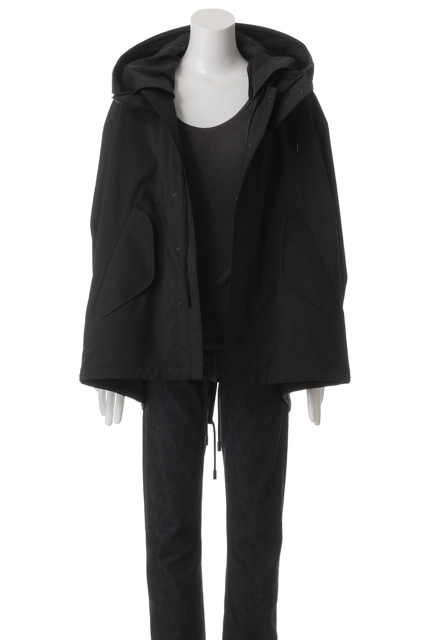 THE RERACS(ザ・リラクス)｜【MEN】ルーズモッズコート/ブラック の