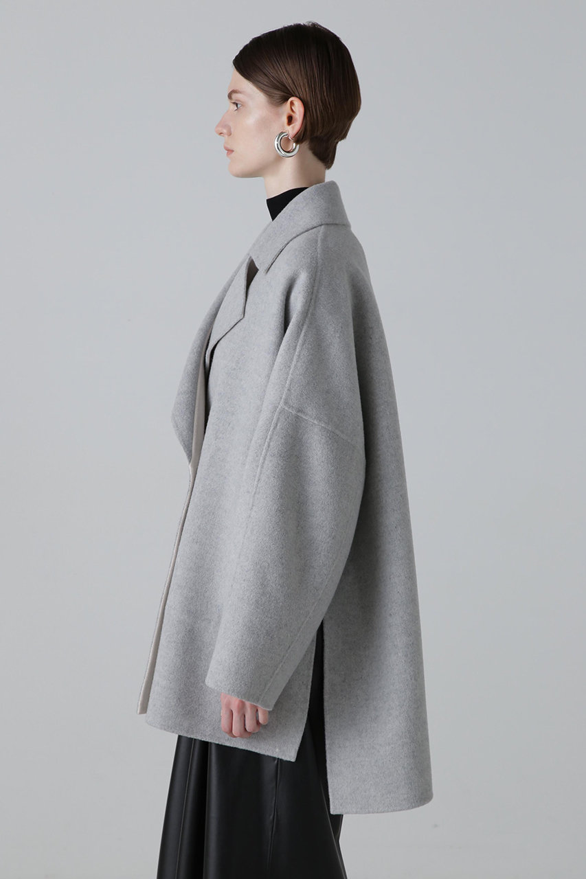 ADORE(アドーア)｜◇カシミヤ混2TONEリバーコート/グレー の通販