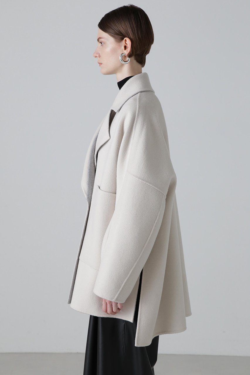 ADORE(アドーア)｜◇カシミヤ混2TONEリバーコート/グレー の通販