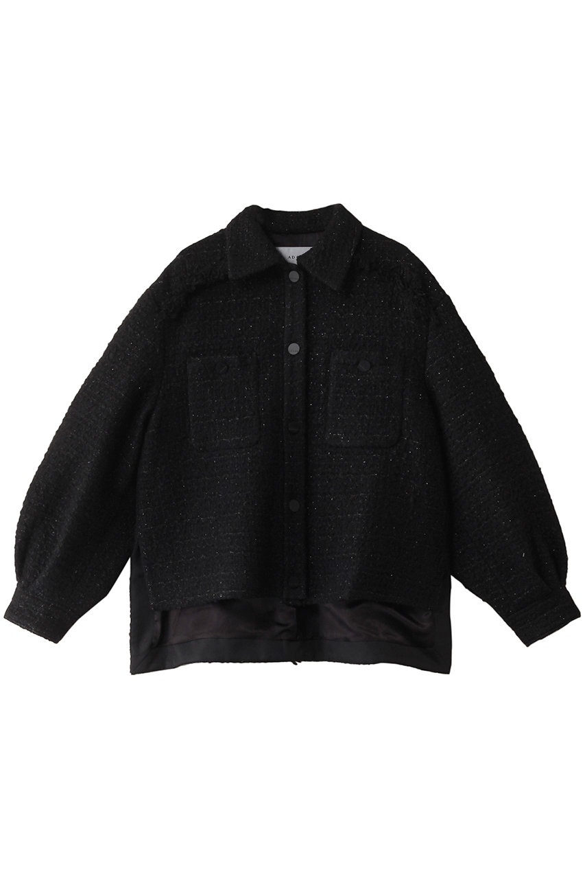 ADORE(アドーア)｜ブラックラメツィードジャケット/ブラック の通販