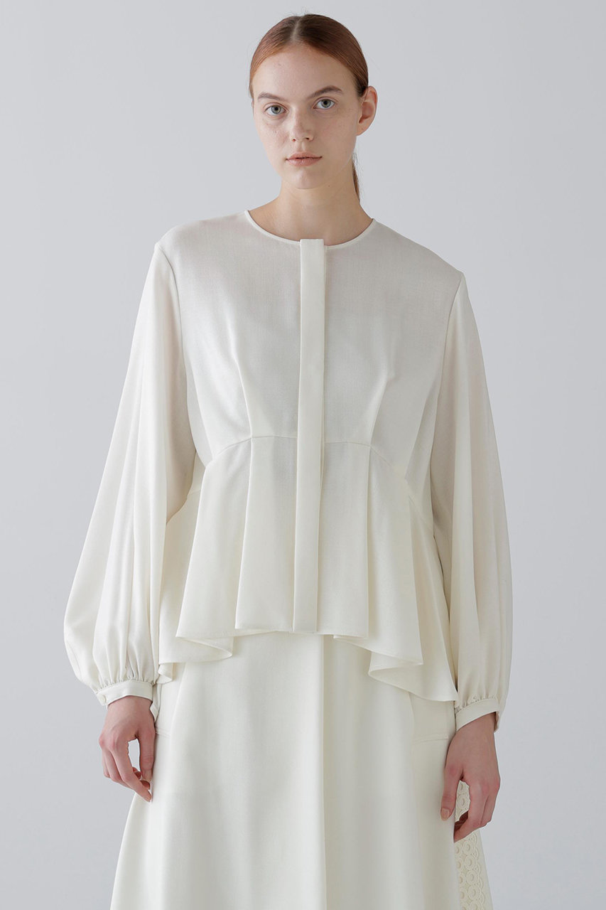 ADORE(アドーア)｜◇ウールアムンゼンブラウス/ホワイト の通販