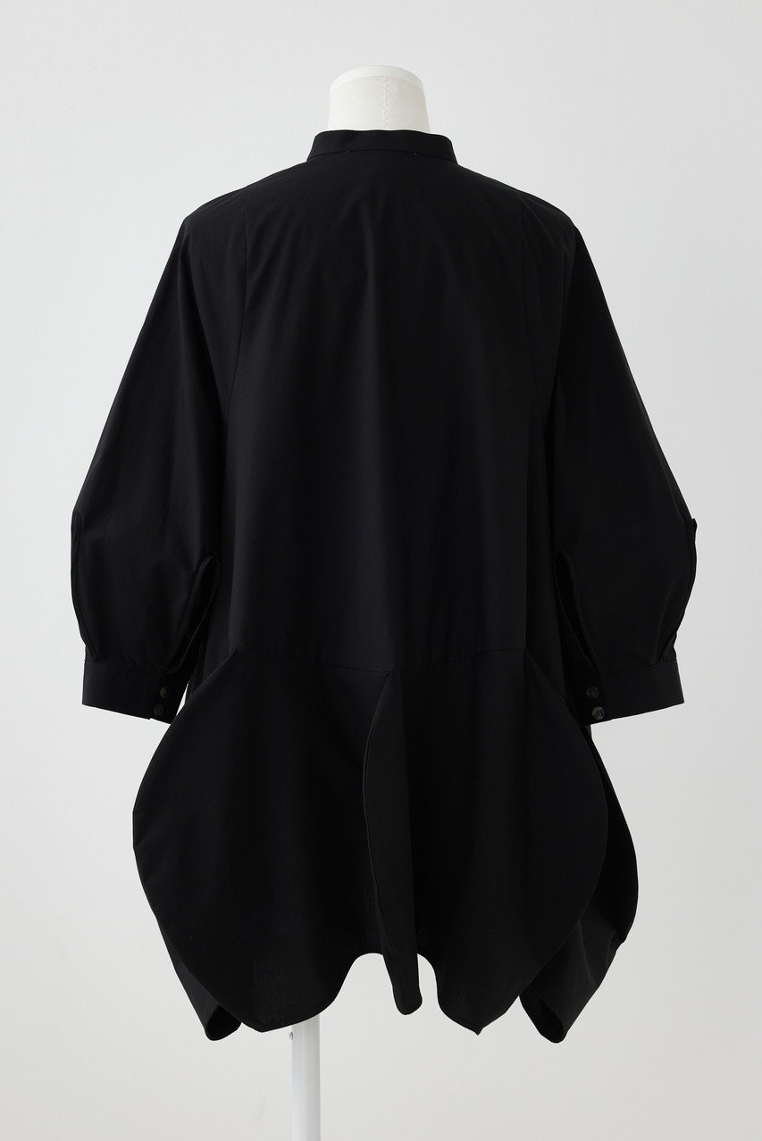 ENFOLD(エンフォルド)｜タイプライター Flower BL/ブラウス/ブラック