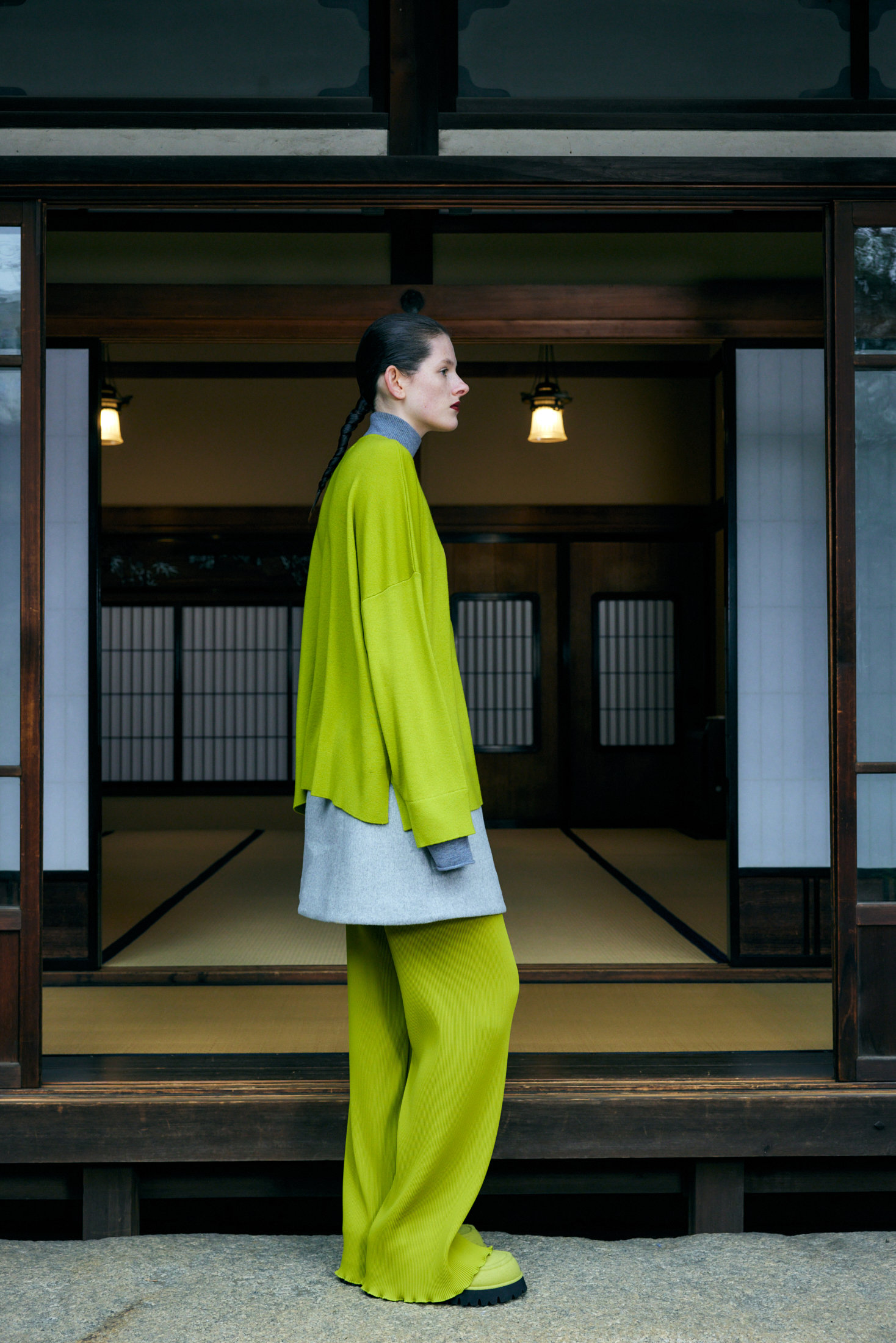 ENFOLD(エンフォルド)｜レイヤードN/C BOX P.O/プルオーバー/ライト