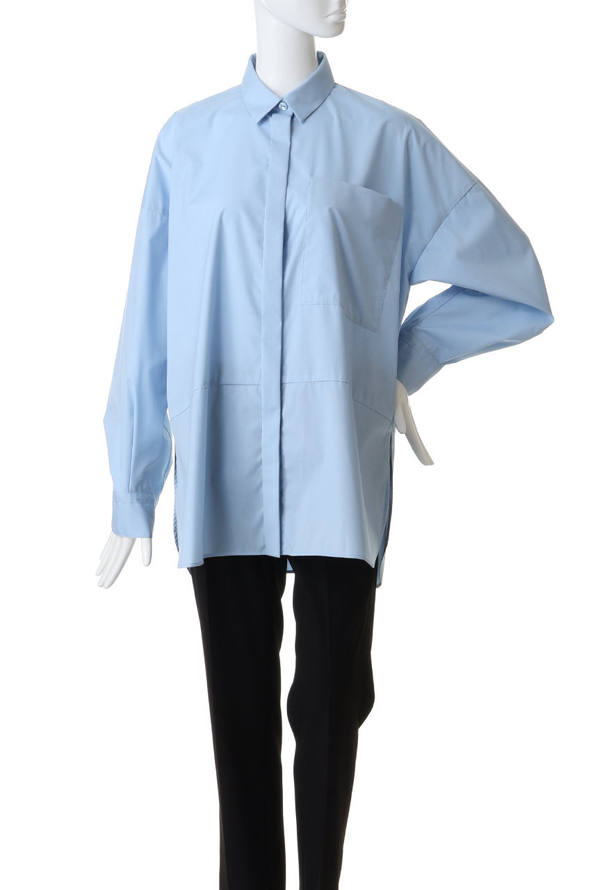 ENFOLD(エンフォルド)｜ASYMMETRY BOW-TIE SHIRT/シャツ/ホワイト の