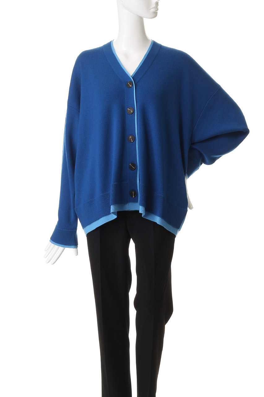 ENFOLD(エンフォルド)｜FAKE-LAYERED CARDIGAN/カーディガン/ダーク