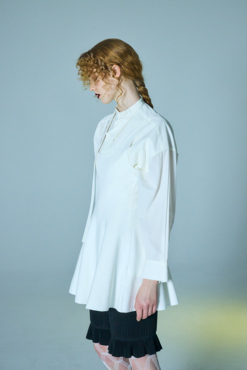 ENFOLD(エンフォルド)｜SUMMER LOOSE SHIRT/シャツ/ホワイト の通販