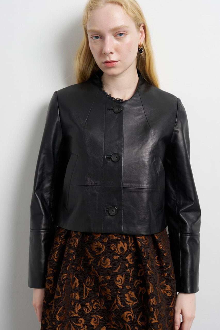 LANVIN en Bleu(ランバン オン ブルー)｜ラムレザーショートジャケット