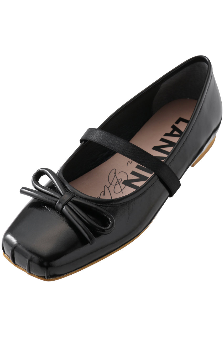 LANVIN en Bleu(ランバン オン ブルー)｜レザーリボンバレエシューズ