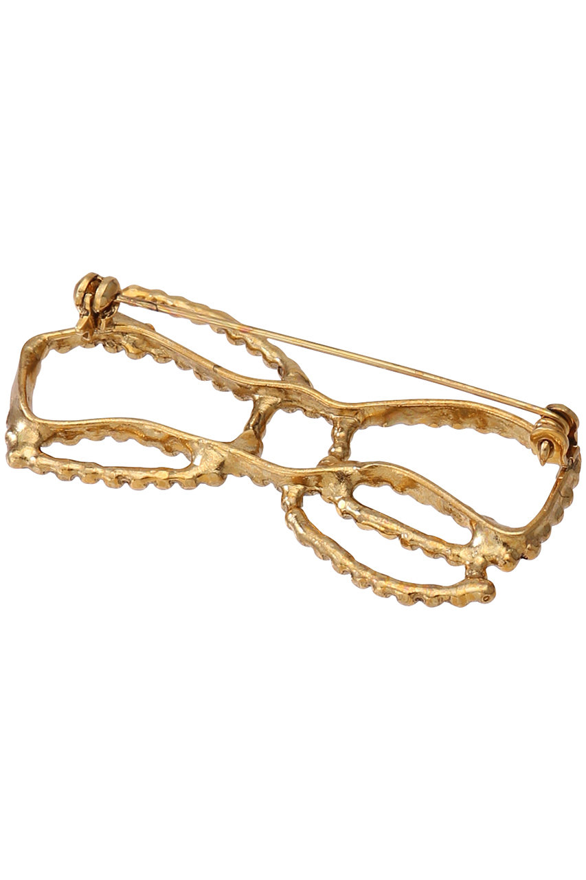 ADER.bijoux(アデル ビジュー)｜CUTSTEEL ribbon ブローチ/ゴールド の